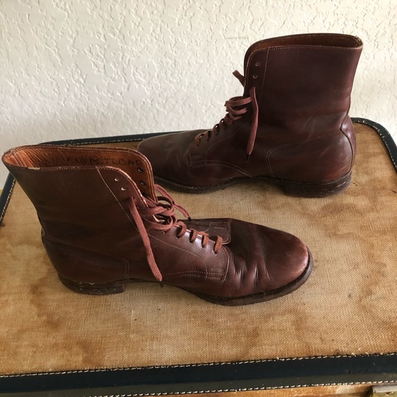 Shoes Vintage Brown Lace Up Riding Boots Poshmark